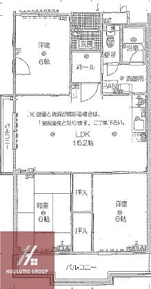ハイツテラダII(3LDK/2階)の間取り写真