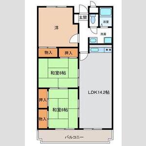 ライブリー高石(3LDK/8階)の間取り写真