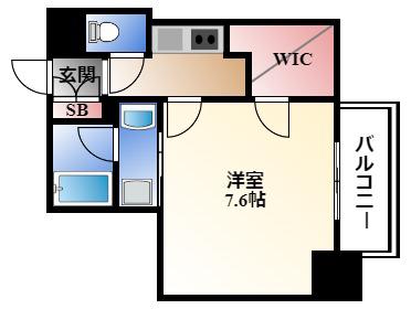 コンフォート新栄(1K/6階)の間取り写真