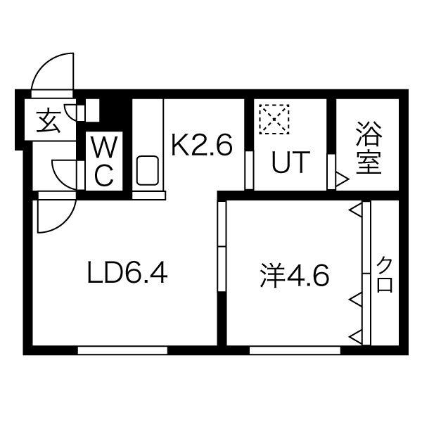 センテナリオL183(1LDK/3階)の間取り写真