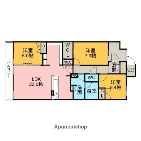 アルバックスタワー刈谷ステーション(3LDK/20階)の間取り写真