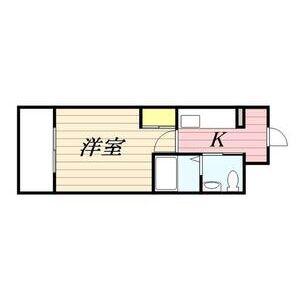 HF愛宕橋レジデンス(1K/2階)の間取り写真
