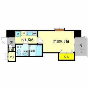 ラグゼ桜ノ宮(1K/10階)の間取り写真