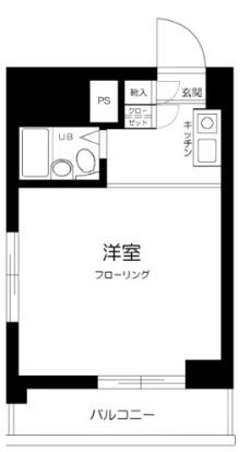 フォーラム・イン東京Ⅰ(ワンルーム/13階)の間取り写真