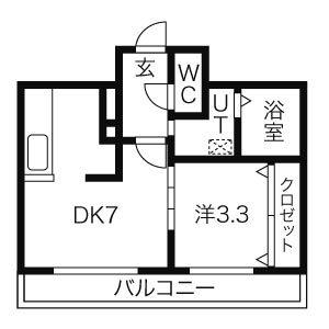 THE SAPPORO GRANDE(1DK/4階)の間取り写真