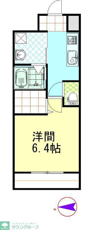 ANGE PALAIS(1K/3階)の間取り写真