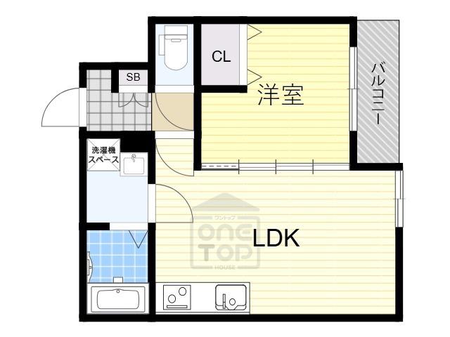 フォレ下穂積2丁目(1LDK/1階)の間取り写真
