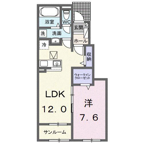 ＪＲ宇都宮線 白岡駅 徒歩23分 2階建 新築(1LDK/1階)の間取り写真