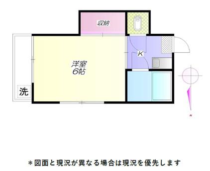 みつわマンション(1K/3階)の間取り写真