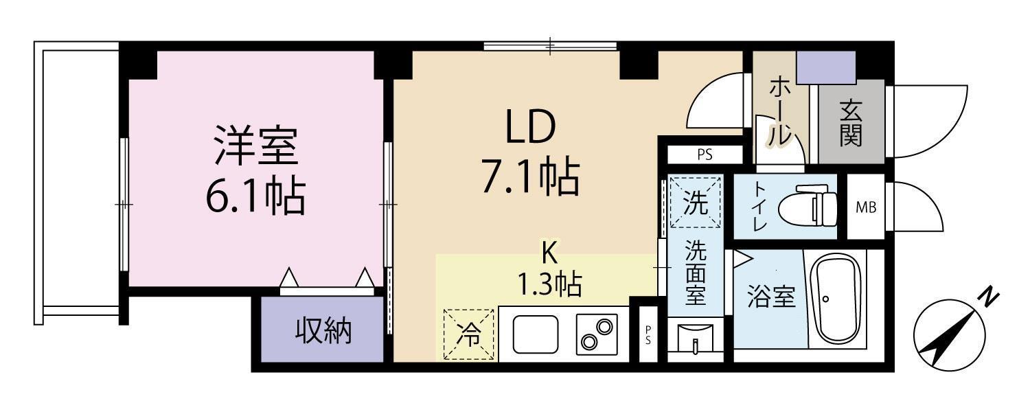 アルコグランツ(1LDK/3階)の間取り写真