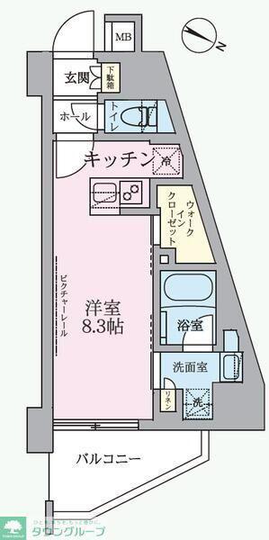 ARKMARK成増(ワンルーム/8階)の間取り写真