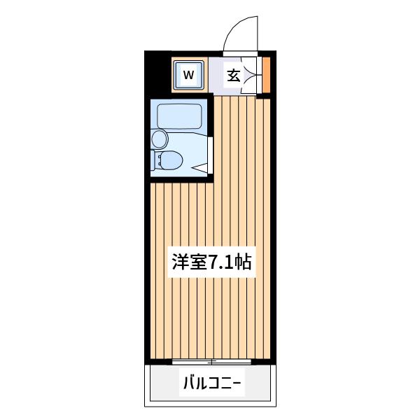 ラズプレイスツナシマ(ワンルーム/2階)の間取り写真