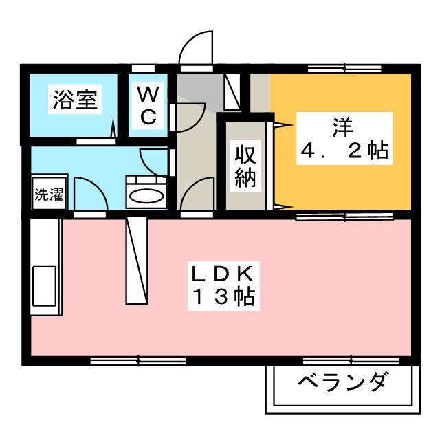 アルコ11(1LDK/7階)の間取り写真