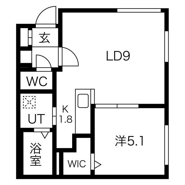 セ・シュエットN31(1LDK/3階)の間取り写真