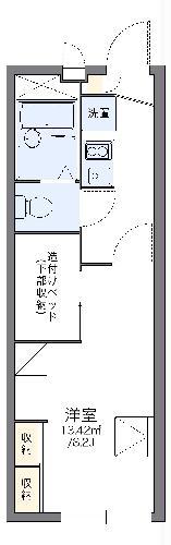 レオパレスガーデンハイム(1K/2階)の間取り写真