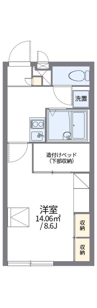 レオパレスLE FIGUIER(1K/2階)の間取り写真
