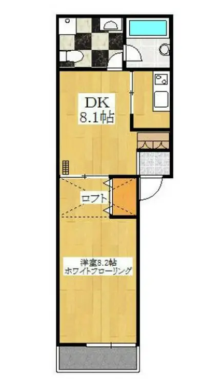 シャトルOOKURAYAMA 2階階 間取り