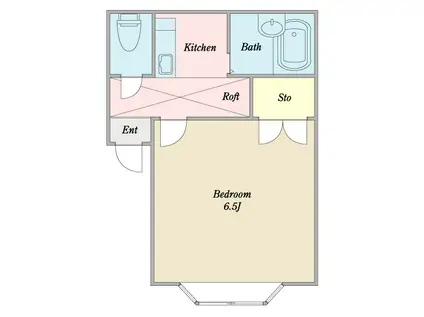 αNEXT荒巻神明町(1K/1階)の間取り写真