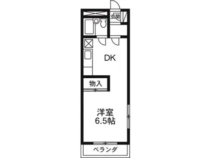 サイトウマンション(ワンルーム/1階)の間取り写真
