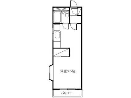 サイトウマンション(ワンルーム/2階)の間取り写真
