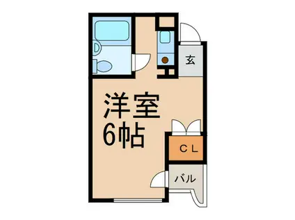 メゾン・フルーリ(ワンルーム/4階)の間取り写真