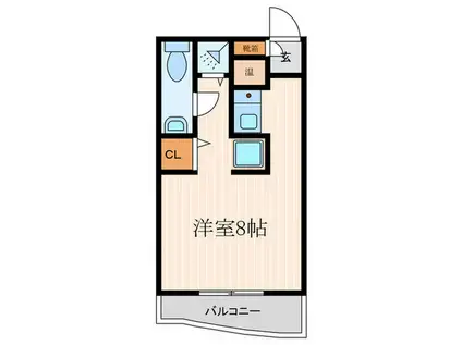 サニーコートオークラ(ワンルーム/4階)の間取り写真