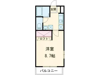 オレンジ弐番館(1K/2階)の間取り写真