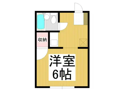 シティハイツマスダ(1K/1階)の間取り写真