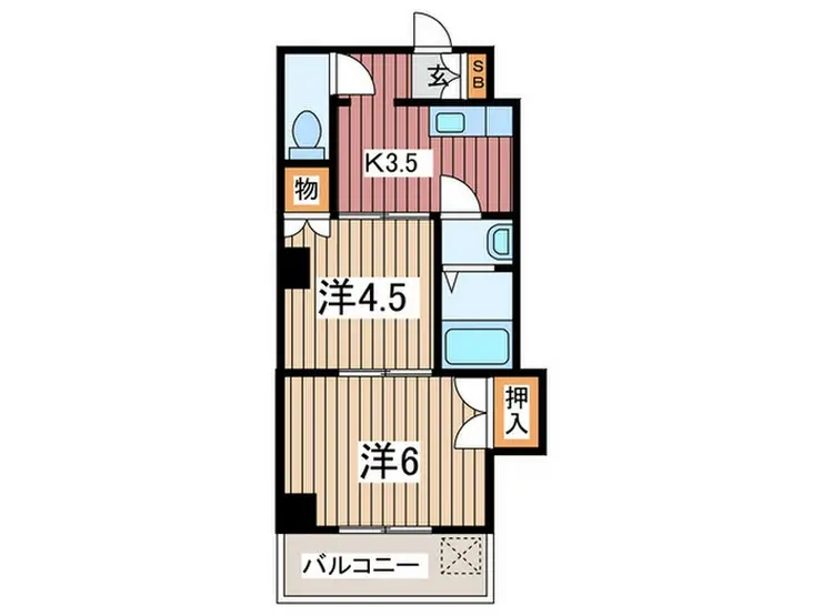 シュロス吉川 1階階 間取り