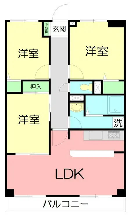 プレエステート長田 1階階 間取り