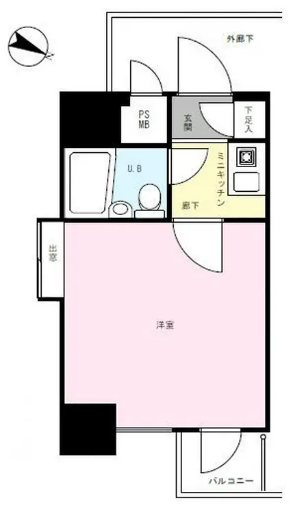 グローリア初穂椎名町 1階階 間取り