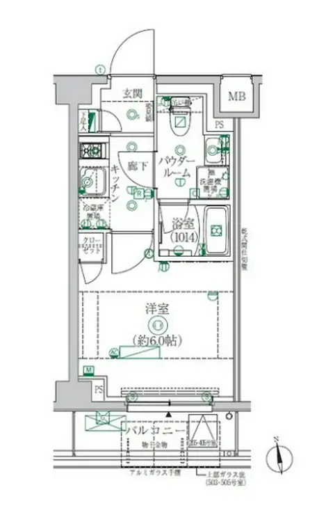 クレイシア横浜ヴェール 2階階 間取り