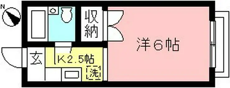 第2ヒカリハイツ 1階階 間取り