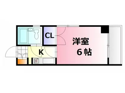 ウイング広瀬I(1K/5階)の間取り写真