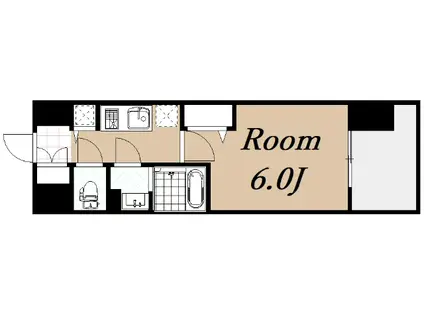 プレサンス梅田東ディアロ(1K/5階)の間取り写真