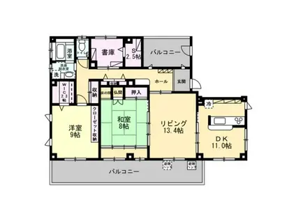 ラポルト(3SLDK/4階)の間取り写真