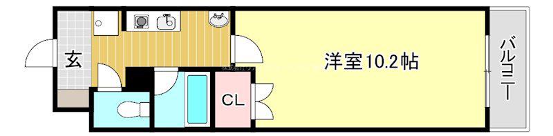 アートプラザ124(1K/4階)の間取り写真