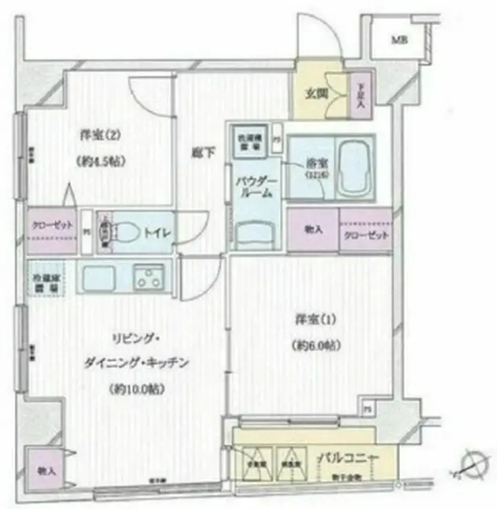 パートナーシップアパートメント 8階階 間取り