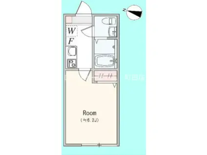 アザーレ・レーヴ淵野辺(1K/2階)の間取り写真