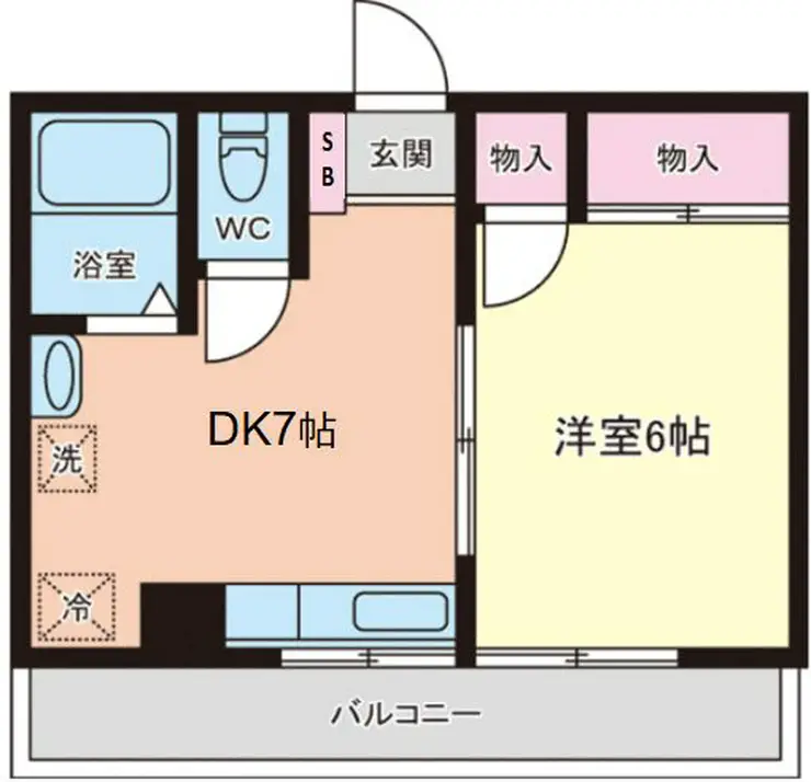 サンハイツ高橋 2階階 間取り