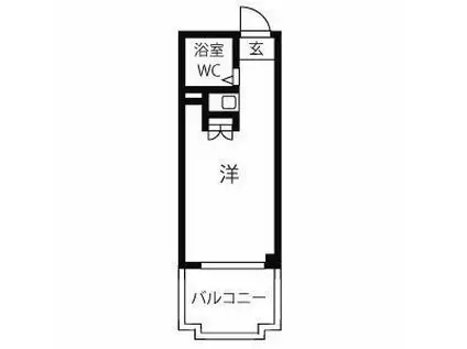 ネオダイキョー三宮(ワンルーム/3階)の間取り写真
