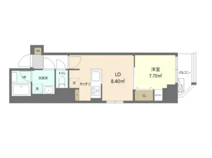 REFRAME5 早稲田(1LDK/4階)の間取り写真