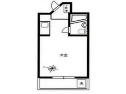 エルム桜台(ワンルーム/2階)の間取り写真