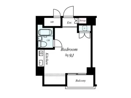 メインステージ大森町駅前(ワンルーム/1階)の間取り写真