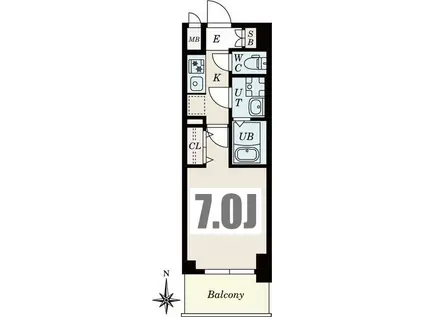 S-RESIDENCE名駅ノースII なんでも乗ります(1K/2階)の間取り写真