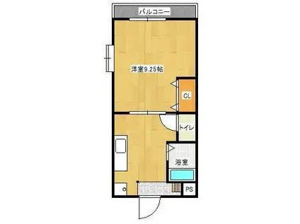 アネックス・ヤマイチ(1DK/1階)の間取り写真