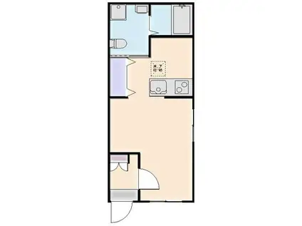 ハクト六浦(ワンルーム/1階)の間取り写真