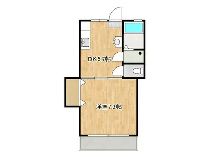 新南部ロイヤルハイツ(1DK/3階)の間取り写真