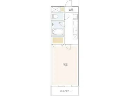 サンテル東寺尾(1K/1階)の間取り写真