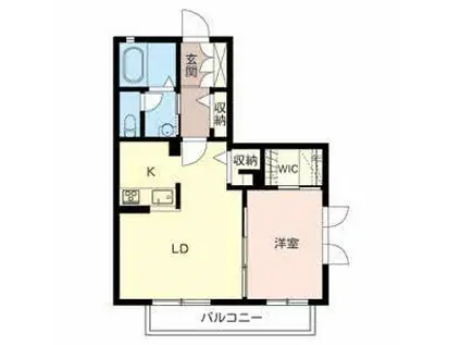 メゾン ドゥ ルポⅡ(1LDK/2階)の間取り写真